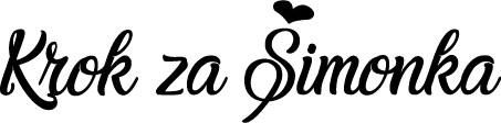Logo Krok za Šimonka - sbírka na dobrou věc - Lesch Nyhanův syndrom